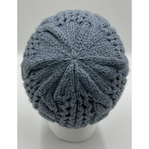 The North Face Knit Beanie One Size OS Ocean Blue Acrylic - Picture 4 of 5